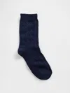 Gap Cable-knit Crew Socks In Blue