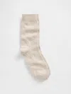 Gap Cable-knit Crew Socks In White