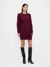 Gap Cable-knit Mini Sweater Dress In Red