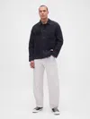 Gap Canvas Barrel Khakis In White