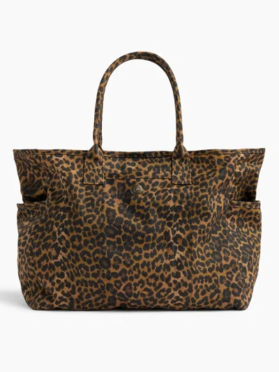 Gap Canvas Favorite Tote In Leopard Brown Print