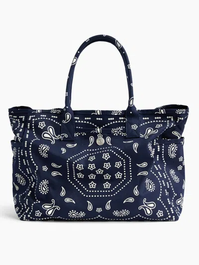 Gap Canvas Favorite Tote In Navy Blue Bandana