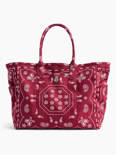 Gap Canvas Favorite Tote In Red Bandana