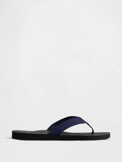 Gap Canvas Flip Flops In Blue