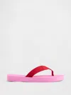 Gap Canvas Platform Flip Flops In Red