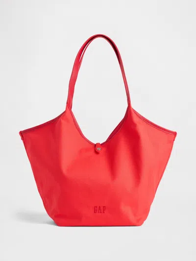 Gap Canvas Slouchy Tote Bag In Red