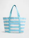 Gap Canvas Stripe Tote Bag In Blue Stripe