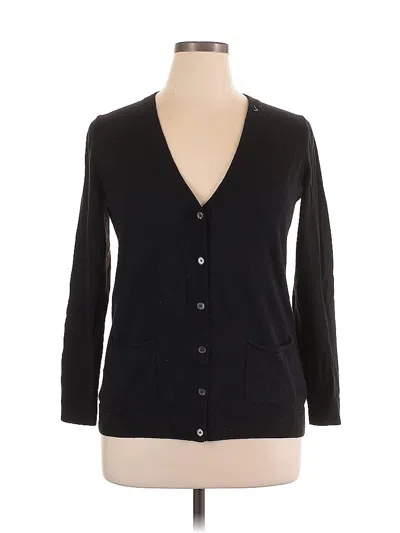 Pre-owned Gap Cardigan Sweater In Black