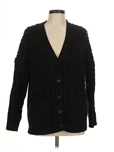 Pre-owned Gap Cardigan Sweater In Black
