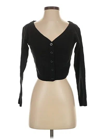 Pre-owned Gap Cardigan Sweater In Black