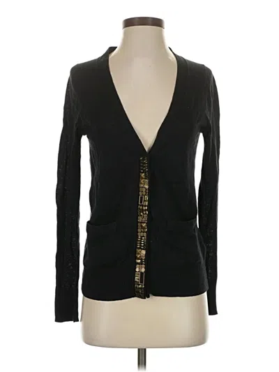 Pre-owned Gap Cardigan Sweater In Black
