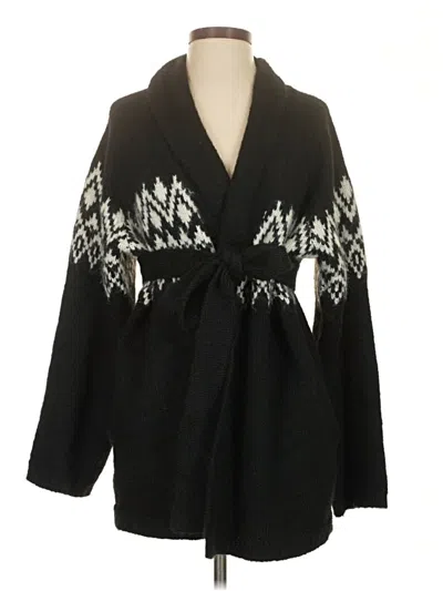 Pre-owned Gap Cardigan Sweater In Black