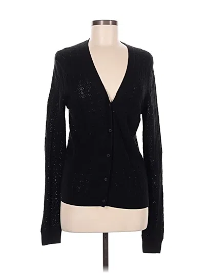 Pre-owned Gap Cardigan Sweater In Black