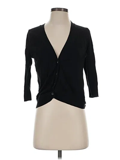 Pre-owned Gap Cardigan Sweater In Black