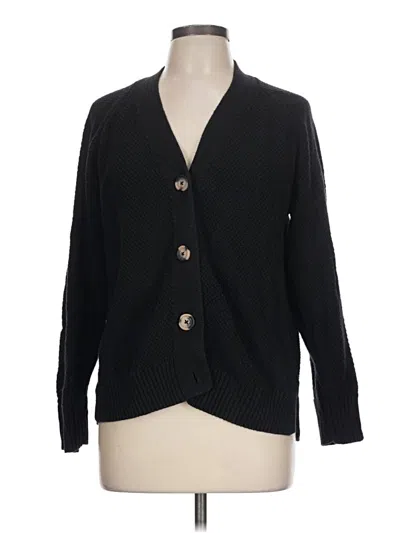 Pre-owned Gap Cardigan Sweater In Black