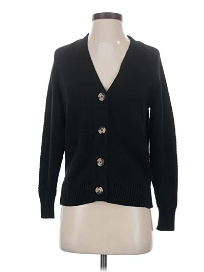Pre-owned Gap Cardigan Sweater In Black