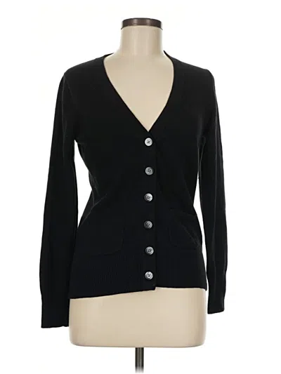 Pre-owned Gap Cardigan Sweater In Black