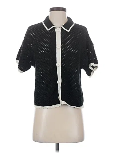 Pre-owned Gap Cardigan Sweater In Black