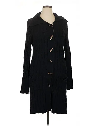 Pre-owned Gap Cardigan Sweater In Black
