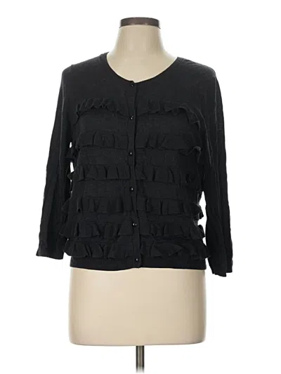 Pre-owned Gap Cardigan Sweater In Black