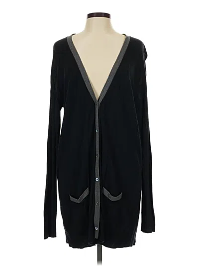 Pre-owned Gap Cardigan Sweater In Black