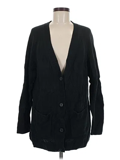 Pre-owned Gap Cardigan Sweater In Black