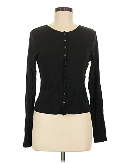Pre-owned Gap Cardigan Sweater In Black