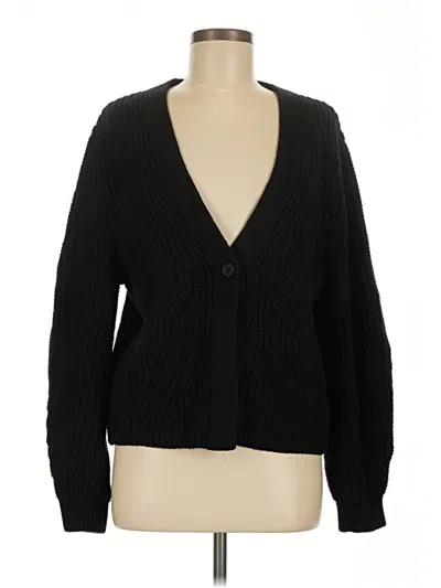 Pre-owned Gap Cardigan Sweater In Black