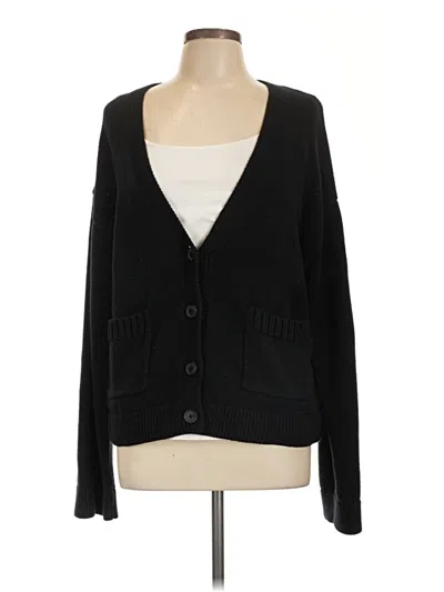 Pre-owned Gap Cardigan Sweater In Black