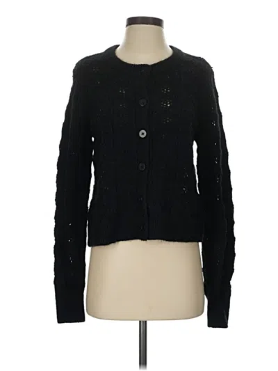 Pre-owned Gap Cardigan Sweater In Black
