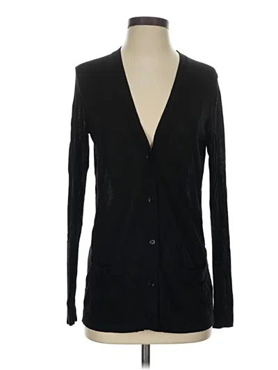 Pre-owned Gap Cardigan Sweater In Black