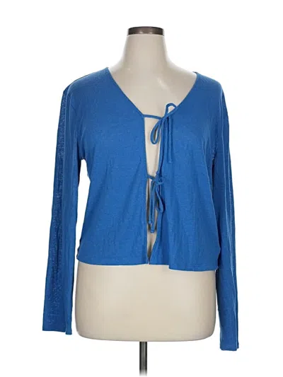 Pre-owned Gap Cardigan Sweater In Blue