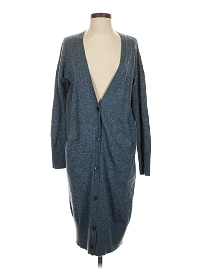 Pre-owned Gap Cardigan Sweater In Blue