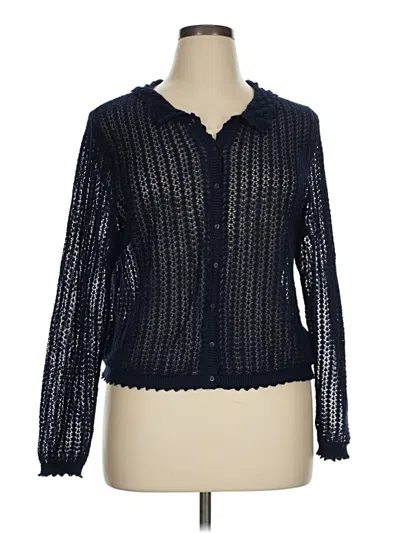 Pre-owned Gap Cardigan Sweater In Blue