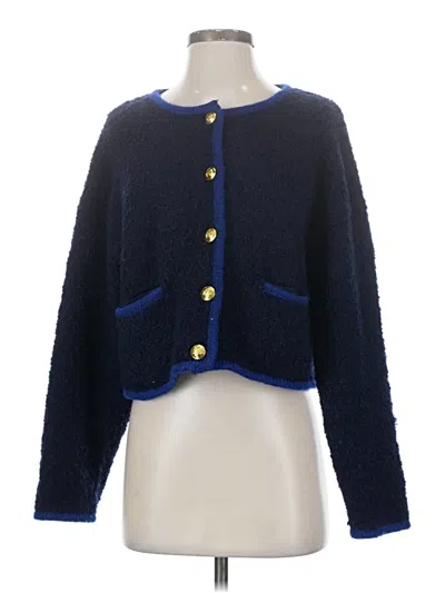 Pre-owned Gap Cardigan Sweater In Blue
