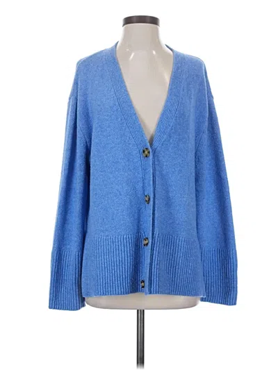 Pre-owned Gap Cardigan Sweater In Blue