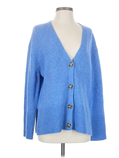Pre-owned Gap Cardigan Sweater In Blue