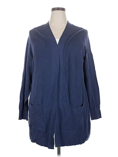 Pre-owned Gap Cardigan Sweater In Blue