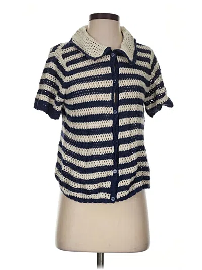 Pre-owned Gap Cardigan Sweater In Blue