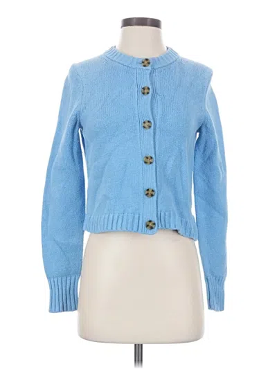 Pre-owned Gap Cardigan Sweater In Blue