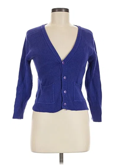 Pre-owned Gap Cardigan Sweater In Blue