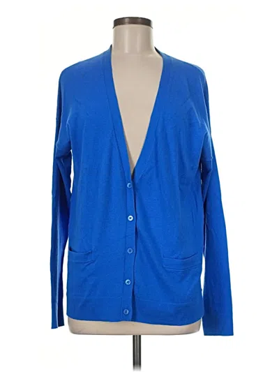 Pre-owned Gap Cardigan Sweater In Blue