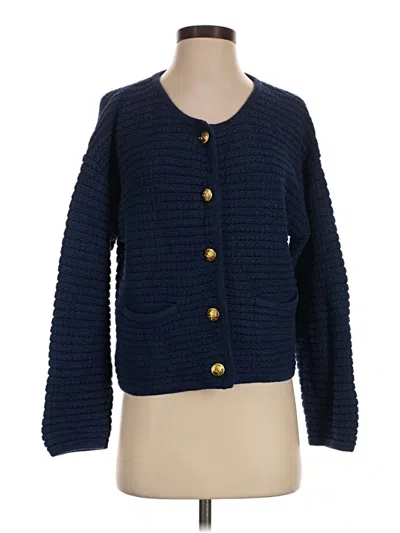Pre-owned Gap Cardigan Sweater In Blue
