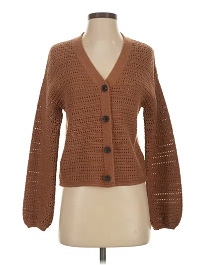 Pre-owned Gap Cardigan Sweater In Brown