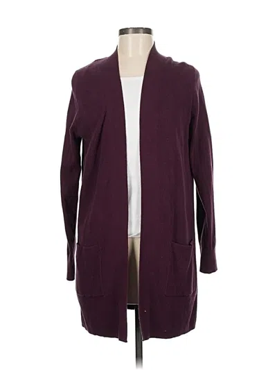 Pre-owned Gap Cardigan Sweater In Burgundy