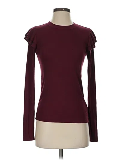 Pre-owned Gap Cardigan Sweater In Burgundy