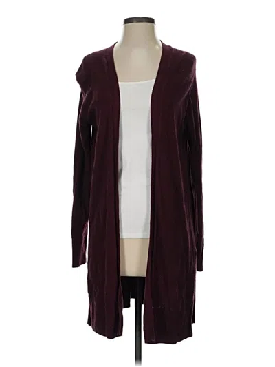 Pre-owned Gap Cardigan Sweater In Burgundy