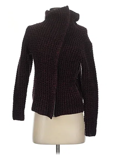 Pre-owned Gap Cardigan Sweater In Burgundy