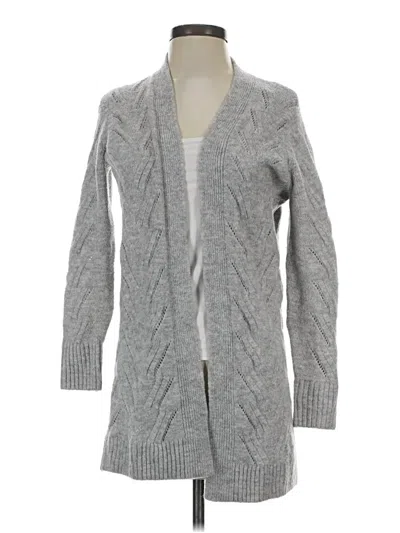 Pre-owned Gap Cardigan Sweater In Gray