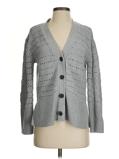 Pre-owned Gap Cardigan Sweater In Gray